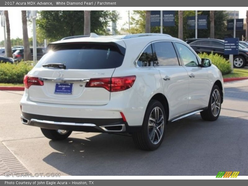 White Diamond Pearl / Parchment 2017 Acura MDX Advance