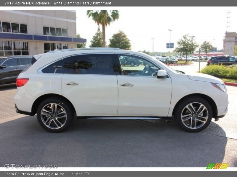 White Diamond Pearl / Parchment 2017 Acura MDX Advance