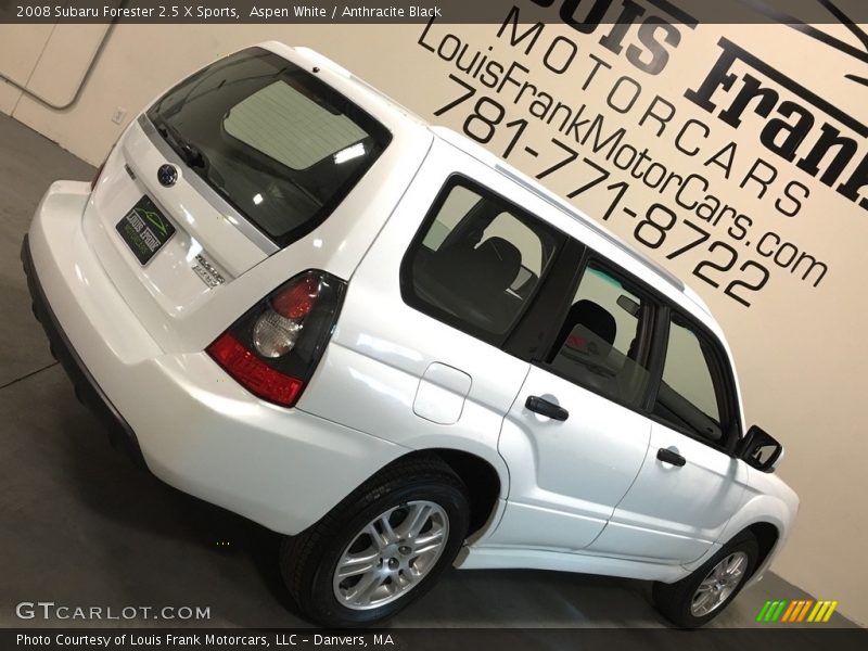 Aspen White / Anthracite Black 2008 Subaru Forester 2.5 X Sports