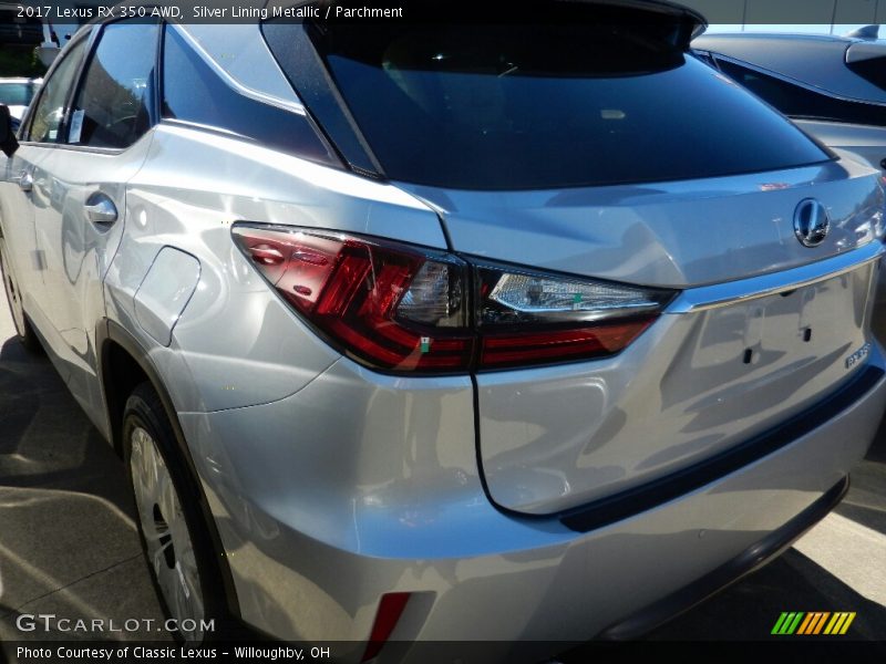 Silver Lining Metallic / Parchment 2017 Lexus RX 350 AWD