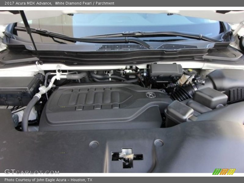 White Diamond Pearl / Parchment 2017 Acura MDX Advance
