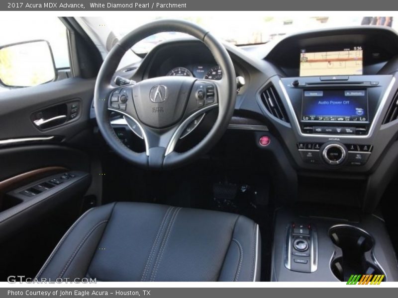 White Diamond Pearl / Parchment 2017 Acura MDX Advance
