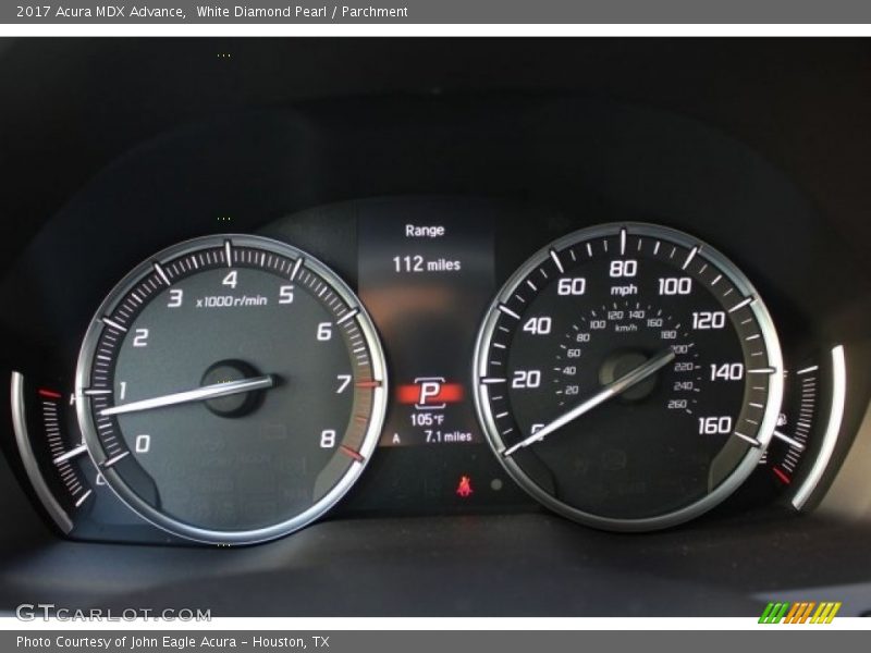White Diamond Pearl / Parchment 2017 Acura MDX Advance