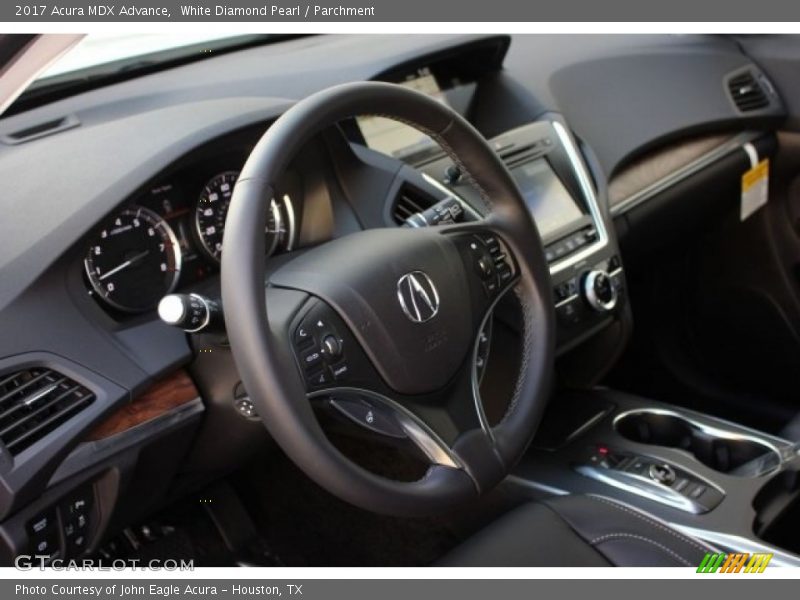 White Diamond Pearl / Parchment 2017 Acura MDX Advance