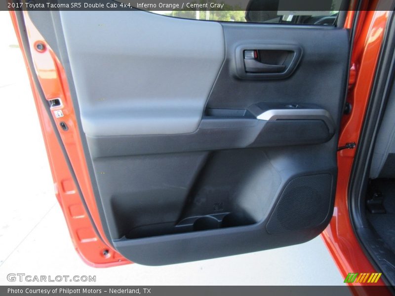 Inferno Orange / Cement Gray 2017 Toyota Tacoma SR5 Double Cab 4x4