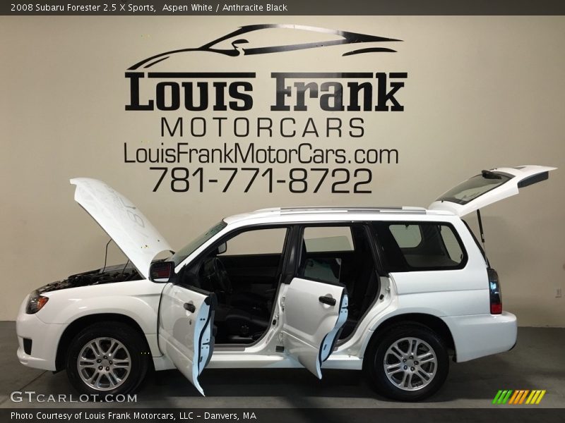 Aspen White / Anthracite Black 2008 Subaru Forester 2.5 X Sports