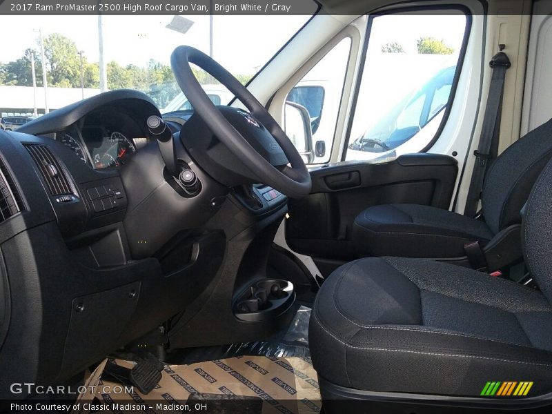  2017 ProMaster 2500 High Roof Cargo Van Gray Interior