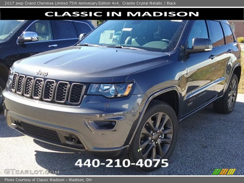 Granite Crystal Metallic / Black 2017 Jeep Grand Cherokee Limited 75th Annivesary Edition 4x4