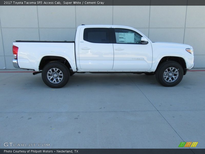 Super White / Cement Gray 2017 Toyota Tacoma SR5 Access Cab