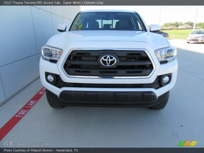 Super White / Cement Gray 2017 Toyota Tacoma SR5 Access Cab