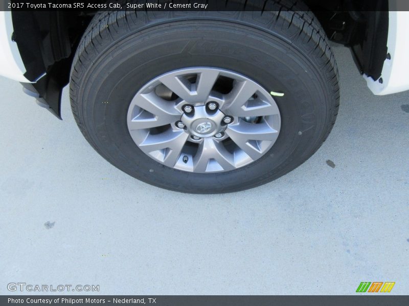 Super White / Cement Gray 2017 Toyota Tacoma SR5 Access Cab