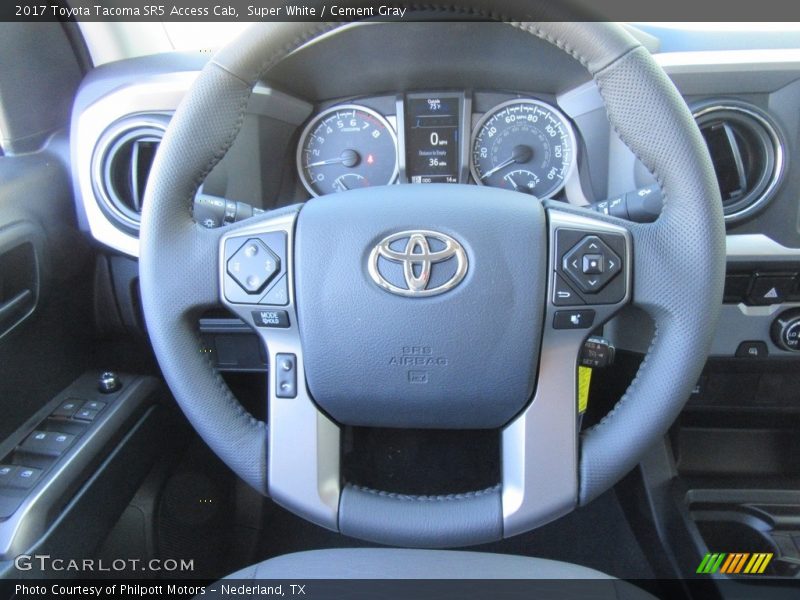Super White / Cement Gray 2017 Toyota Tacoma SR5 Access Cab