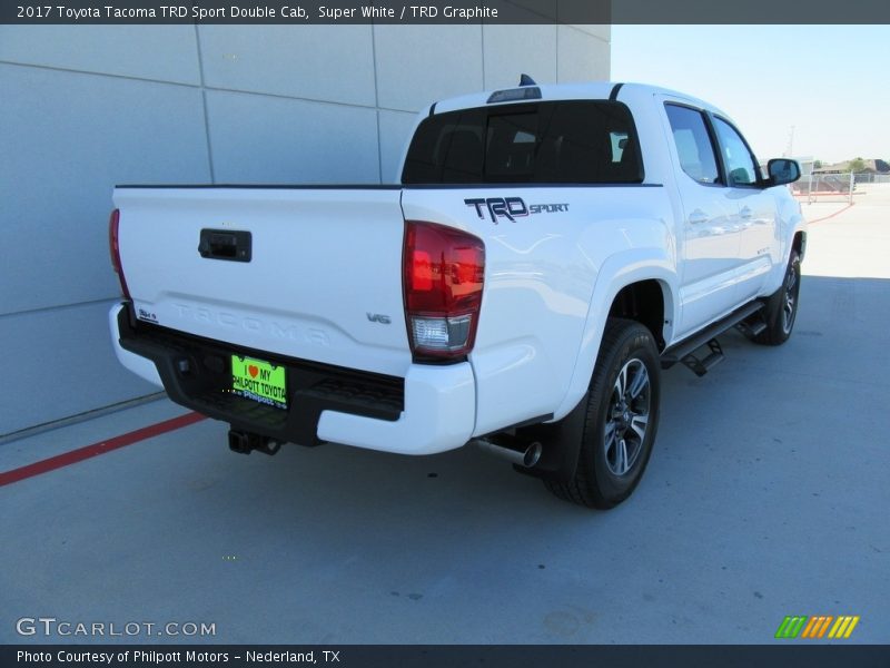 Super White / TRD Graphite 2017 Toyota Tacoma TRD Sport Double Cab