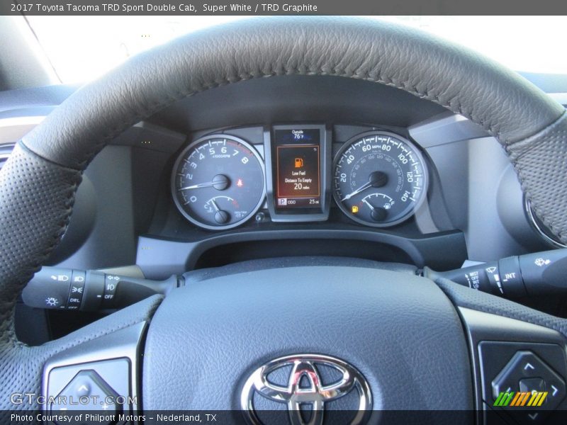 Super White / TRD Graphite 2017 Toyota Tacoma TRD Sport Double Cab