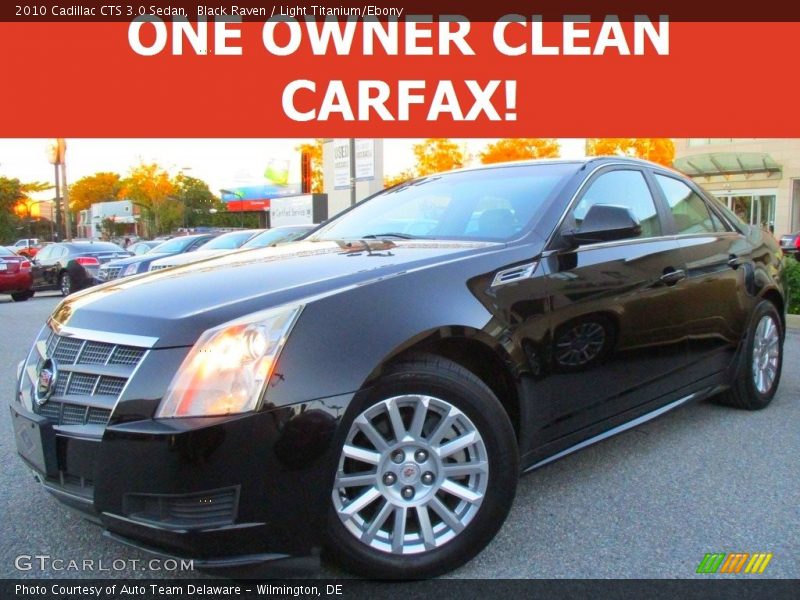 Black Raven / Light Titanium/Ebony 2010 Cadillac CTS 3.0 Sedan