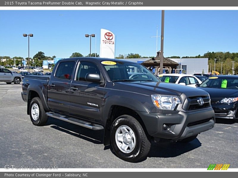 Magnetic Gray Metallic / Graphite 2015 Toyota Tacoma PreRunner Double Cab
