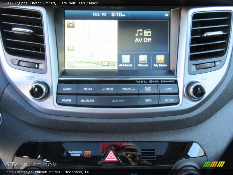 Controls of 2017 Tucson Limited
