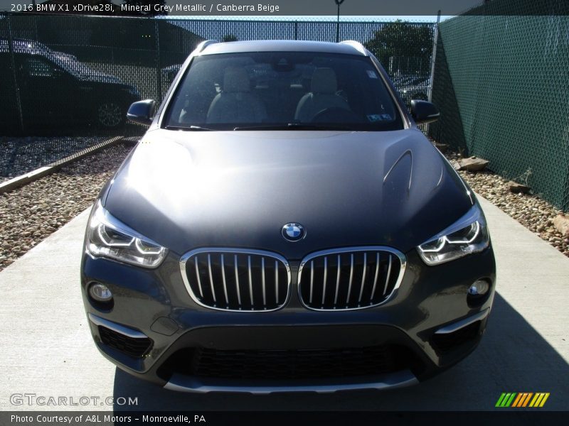 Mineral Grey Metallic / Canberra Beige 2016 BMW X1 xDrive28i
