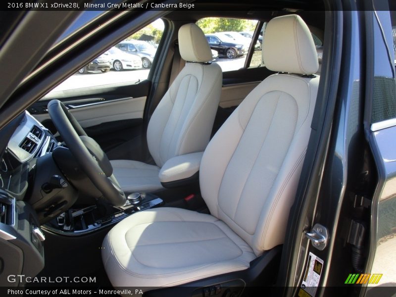 Mineral Grey Metallic / Canberra Beige 2016 BMW X1 xDrive28i