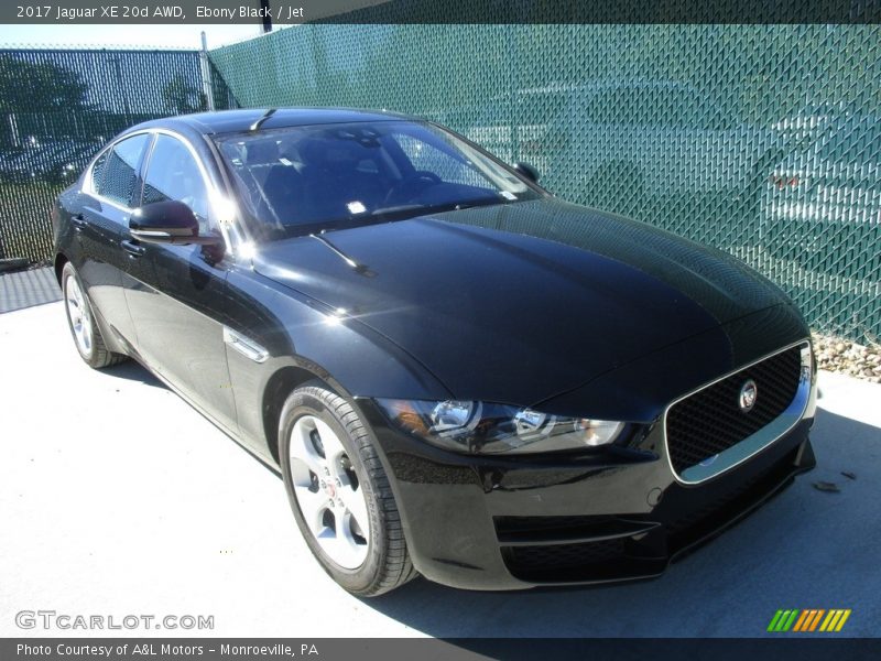 Ebony Black / Jet 2017 Jaguar XE 20d AWD