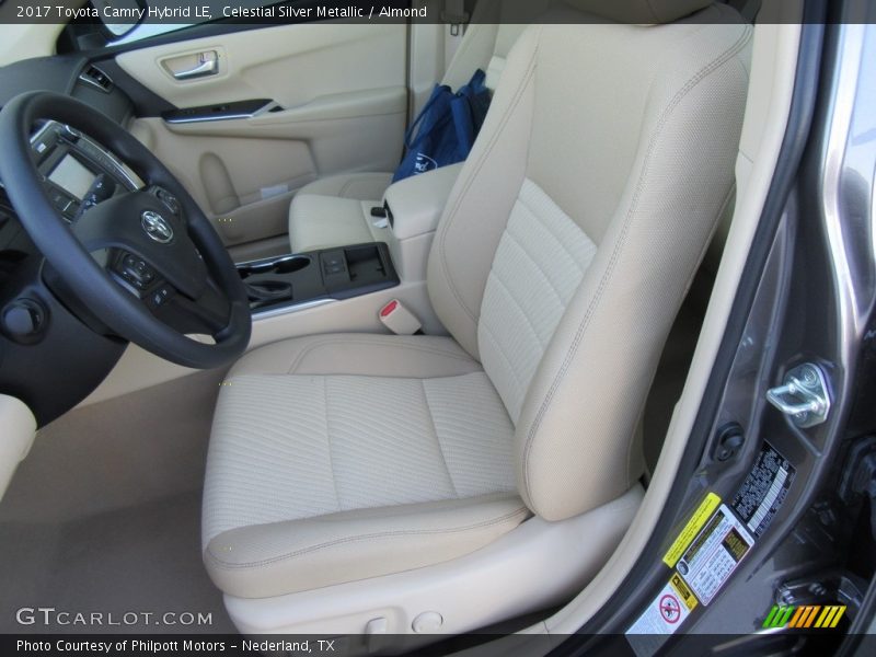 Celestial Silver Metallic / Almond 2017 Toyota Camry Hybrid LE
