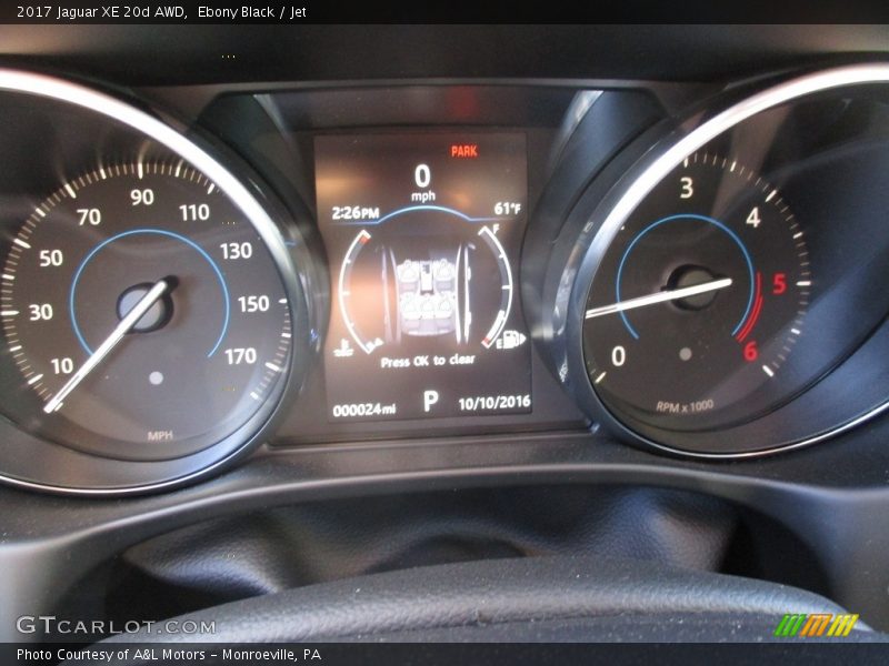Ebony Black / Jet 2017 Jaguar XE 20d AWD