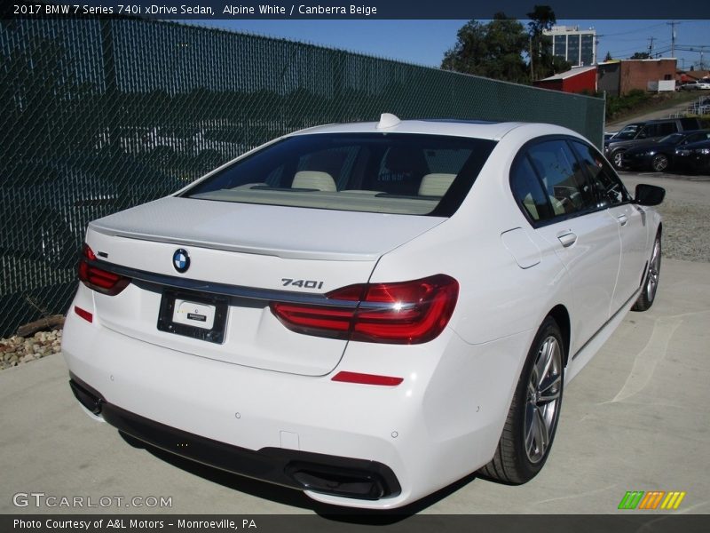 Alpine White / Canberra Beige 2017 BMW 7 Series 740i xDrive Sedan