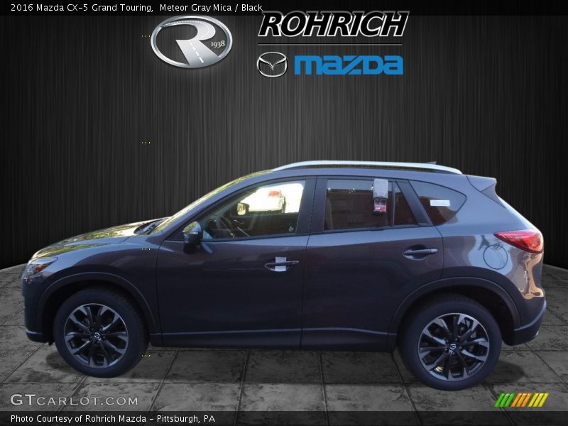 Meteor Gray Mica / Black 2016 Mazda CX-5 Grand Touring