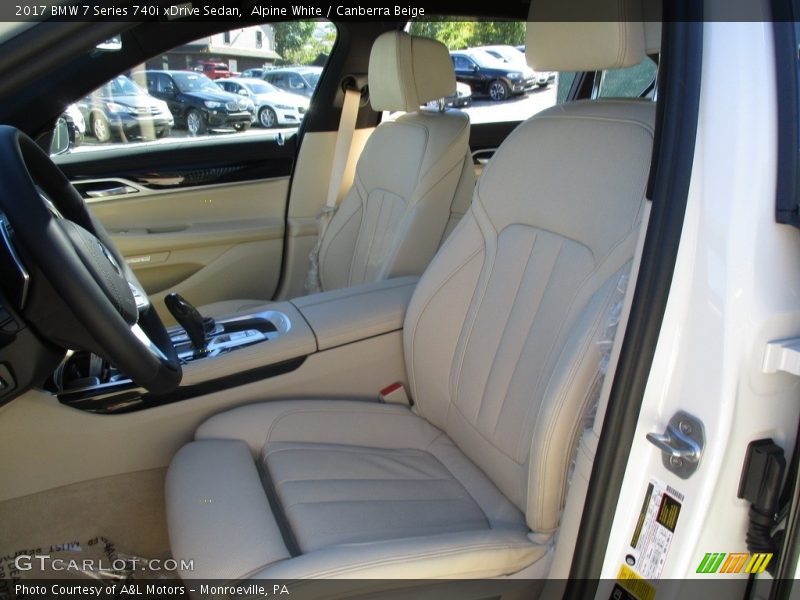 Front Seat of 2017 7 Series 740i xDrive Sedan