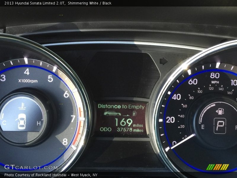 Shimmering White / Black 2013 Hyundai Sonata Limited 2.0T