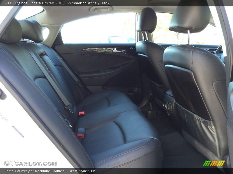 Shimmering White / Black 2013 Hyundai Sonata Limited 2.0T