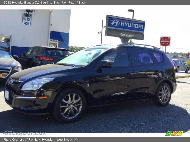 Black Noir Pearl / Black 2012 Hyundai Elantra GLS Touring