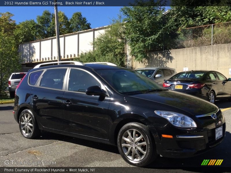 Black Noir Pearl / Black 2012 Hyundai Elantra GLS Touring