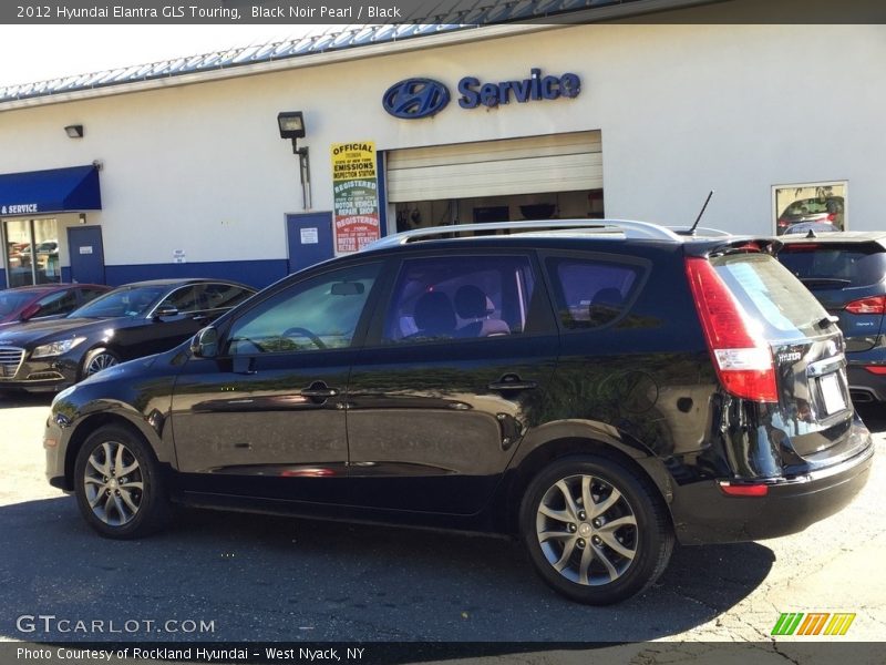 Black Noir Pearl / Black 2012 Hyundai Elantra GLS Touring