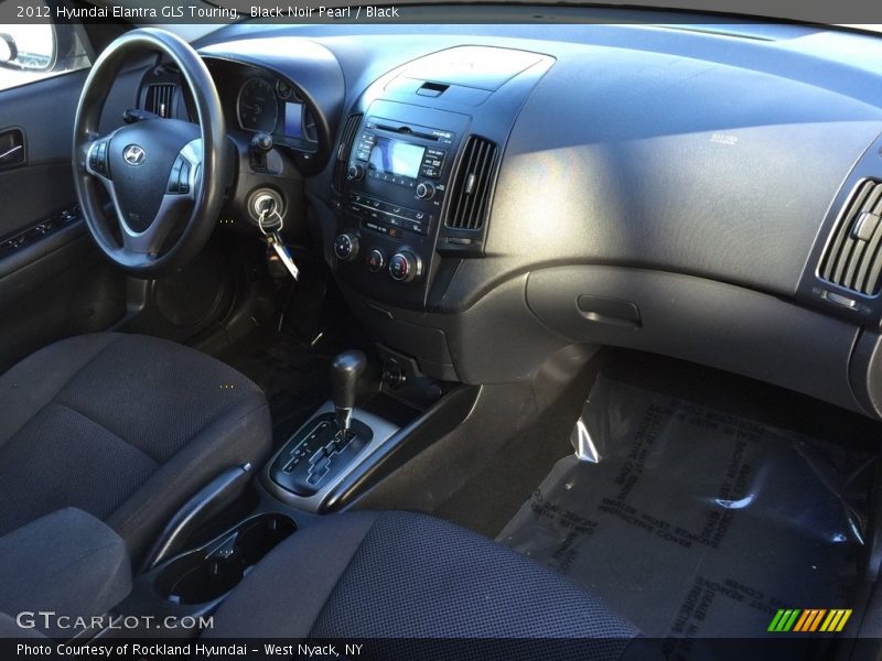 Black Noir Pearl / Black 2012 Hyundai Elantra GLS Touring