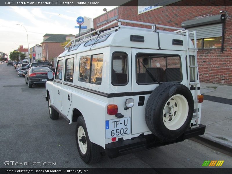 White / Black 1985 Land Rover Defender 110 Hardtop