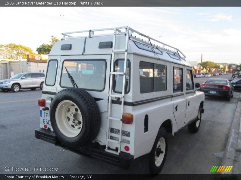 White / Black 1985 Land Rover Defender 110 Hardtop