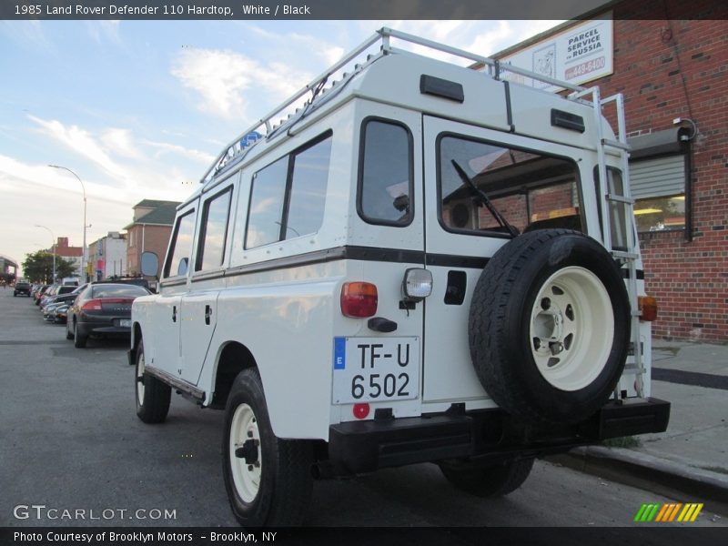 White / Black 1985 Land Rover Defender 110 Hardtop