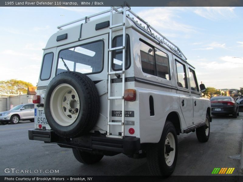 White / Black 1985 Land Rover Defender 110 Hardtop