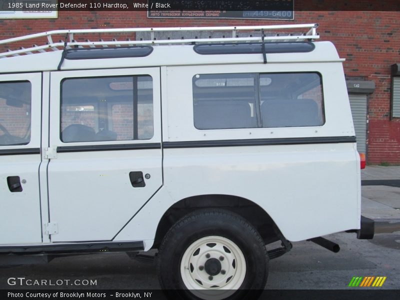 White / Black 1985 Land Rover Defender 110 Hardtop