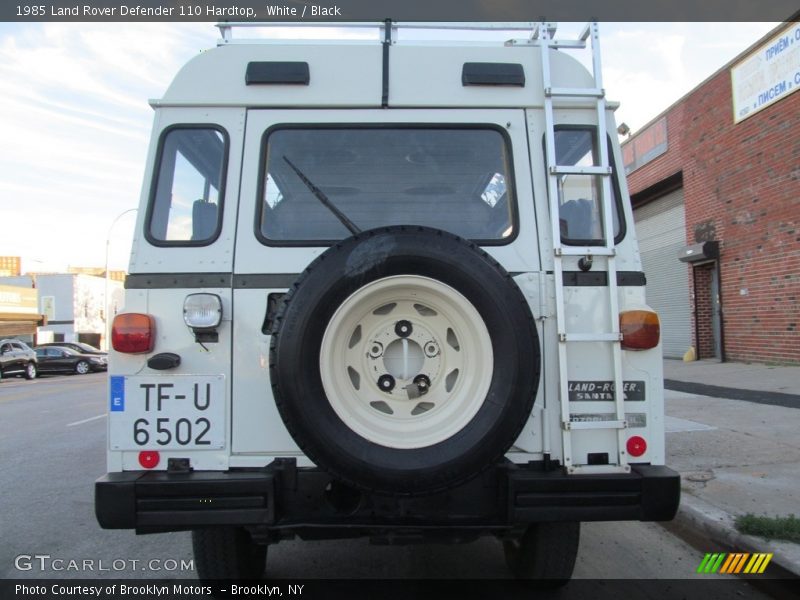 White / Black 1985 Land Rover Defender 110 Hardtop
