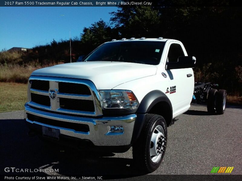 Bright White / Black/Diesel Gray 2017 Ram 5500 Tradesman Regular Cab Chassis