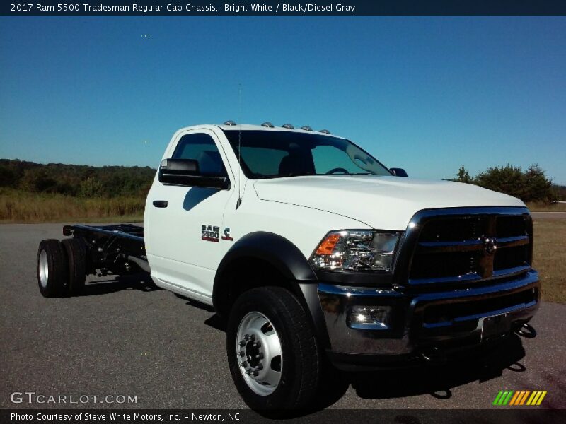 Bright White / Black/Diesel Gray 2017 Ram 5500 Tradesman Regular Cab Chassis