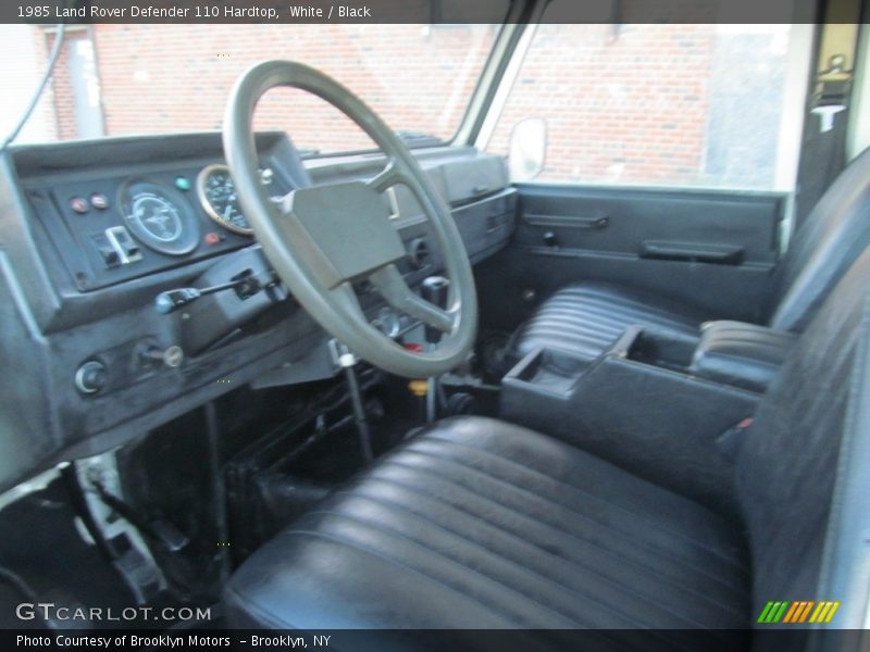 White / Black 1985 Land Rover Defender 110 Hardtop