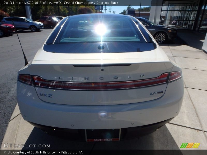 Crystal Champagne / Charcoal Black 2013 Lincoln MKZ 2.0L EcoBoost AWD