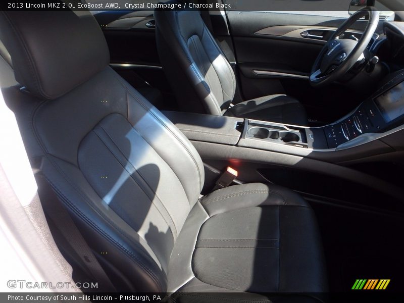 Crystal Champagne / Charcoal Black 2013 Lincoln MKZ 2.0L EcoBoost AWD