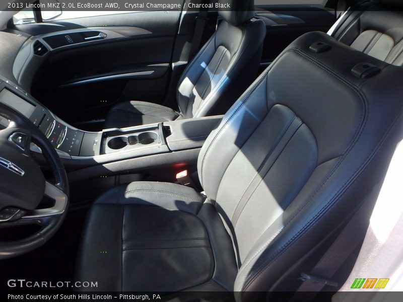 Crystal Champagne / Charcoal Black 2013 Lincoln MKZ 2.0L EcoBoost AWD