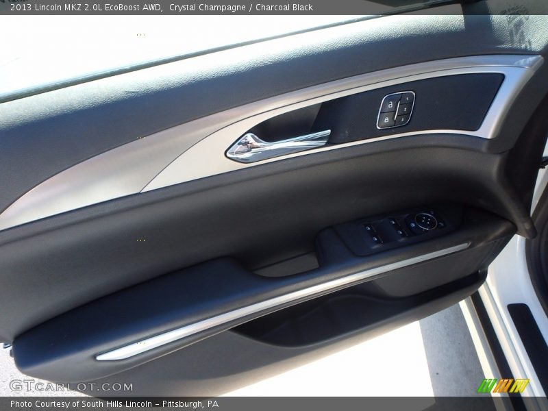 Crystal Champagne / Charcoal Black 2013 Lincoln MKZ 2.0L EcoBoost AWD