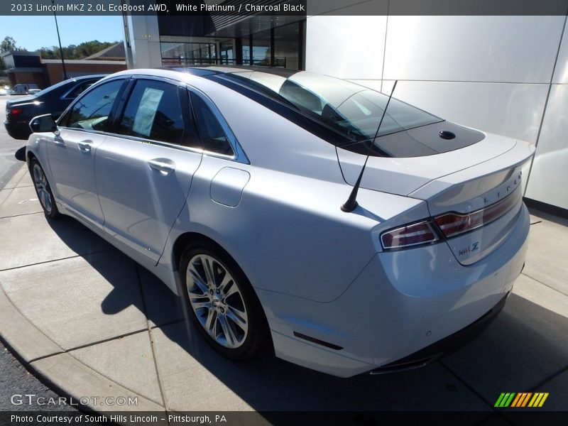 White Platinum / Charcoal Black 2013 Lincoln MKZ 2.0L EcoBoost AWD