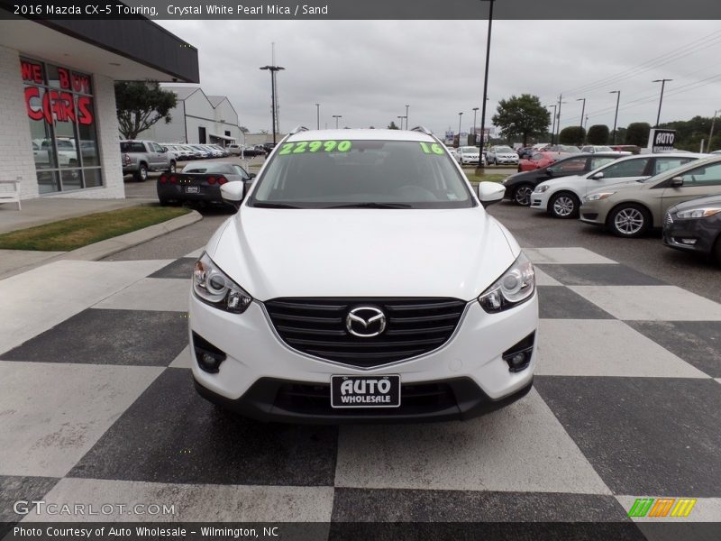 Crystal White Pearl Mica / Sand 2016 Mazda CX-5 Touring